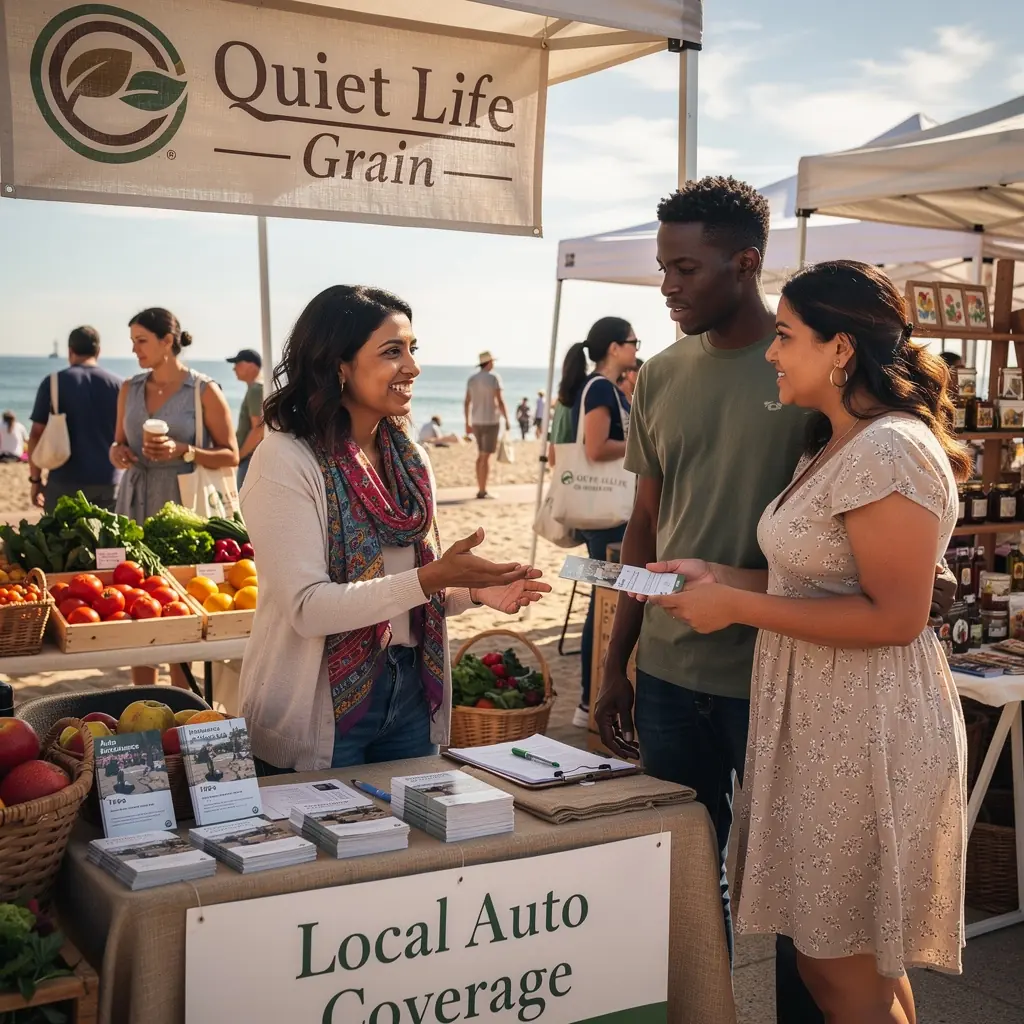 Zespół specjalistów omawiających plany ubezpieczeniowe dla mieszkańców.