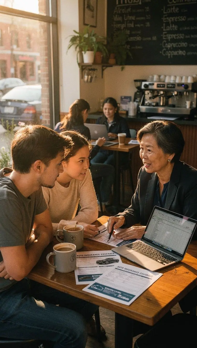Zestawienie wskazówek dotyczących wyboru najlepszego ubezpieczenia samochodowego w formie infografiki.