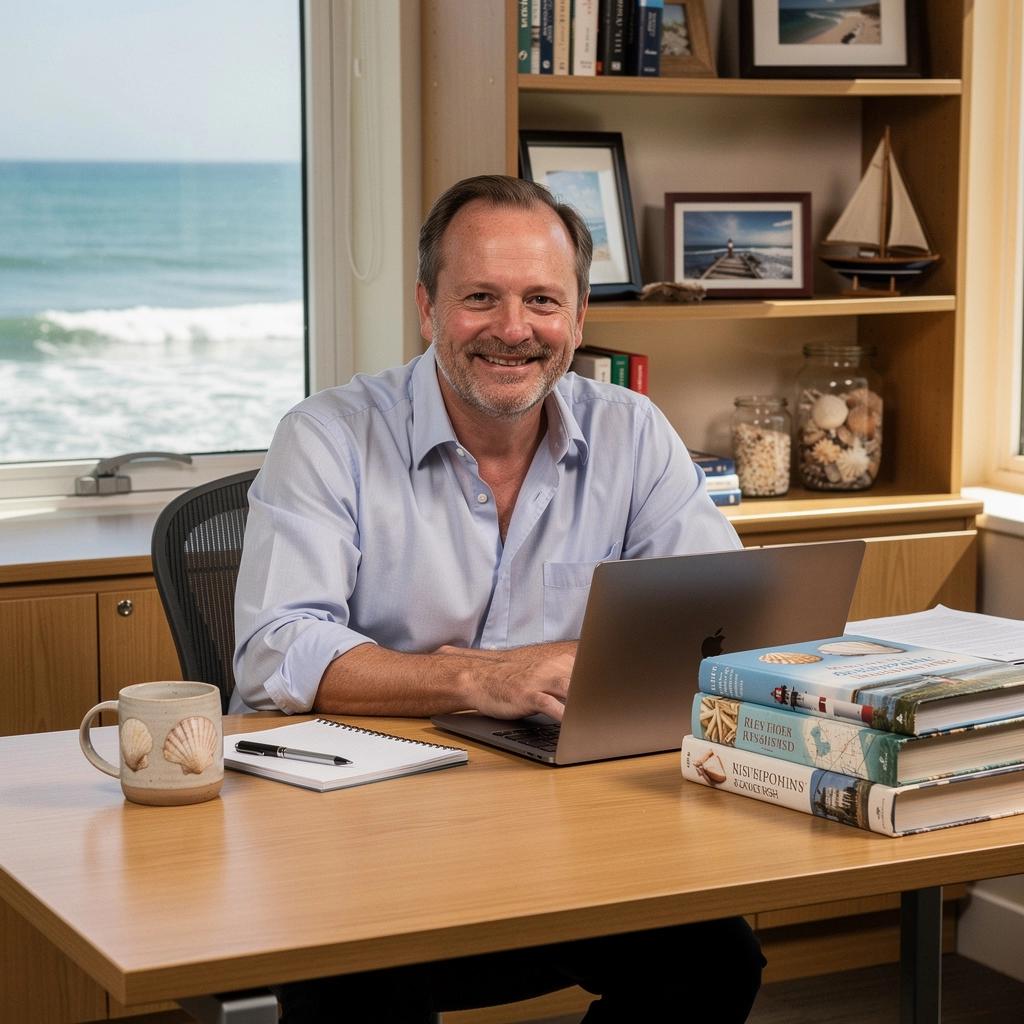 Skupienie na komputerze podczas analizy ofert ubezpieczeń dla klientów.